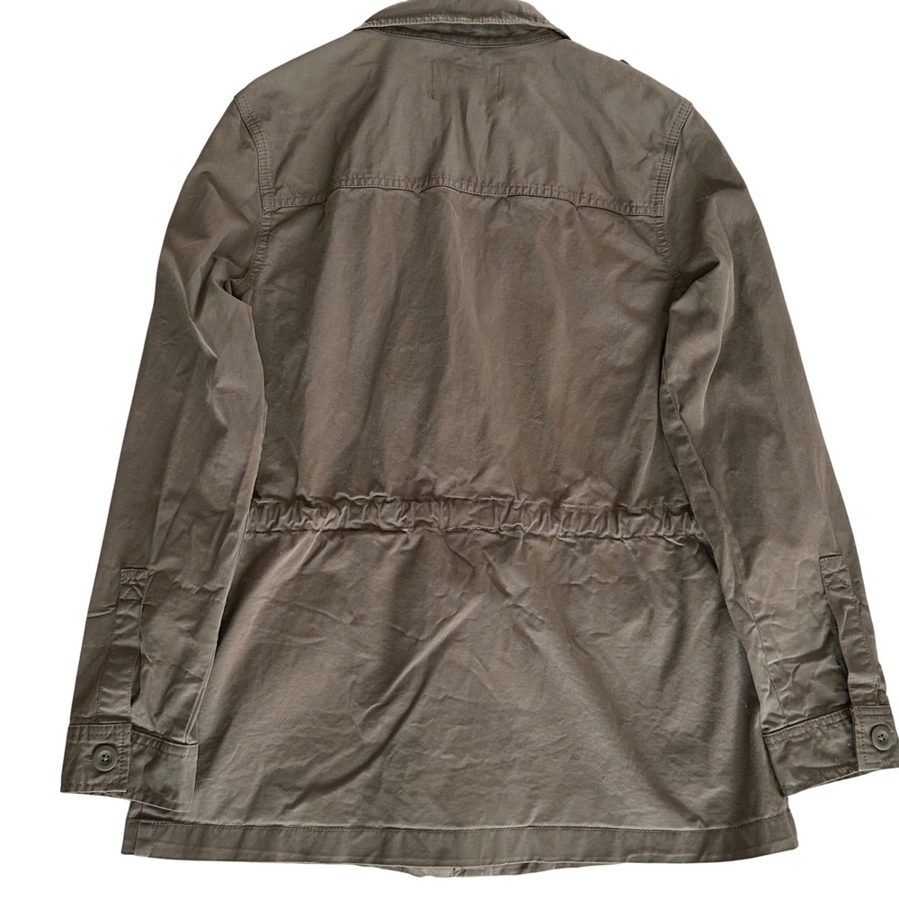 Hinge Utility Field Jacket Womens Medium Brown Cotton Twill Military Gorpcore - Picture 3 of 11